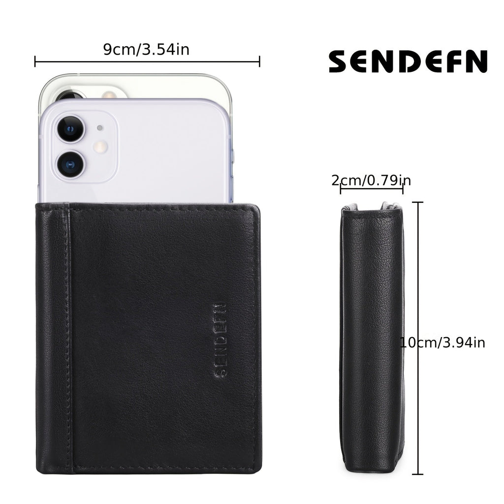 Men's Wallet with Fourteen Card Slots, Anti-RFID PU Lining