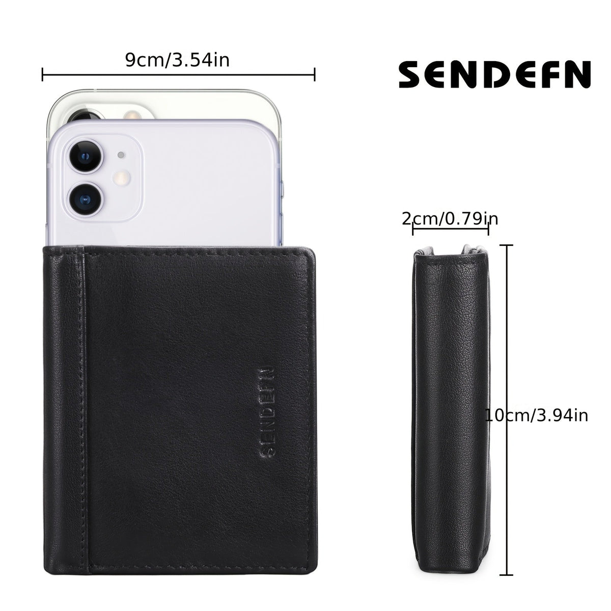 Men's Wallet with Fourteen Card Slots, Anti-RFID PU Lining