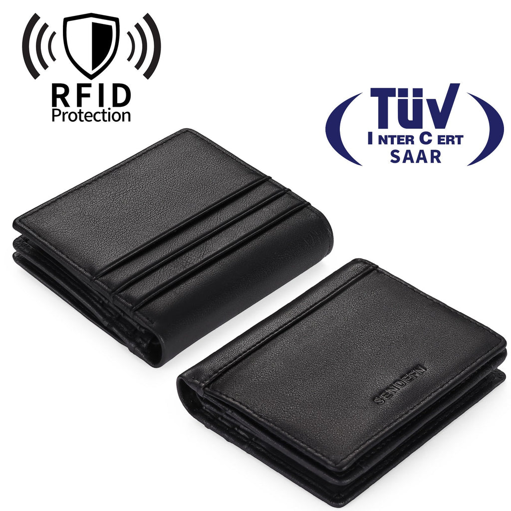 Men's Wallet with Fourteen Card Slots, Anti-RFID PU Lining