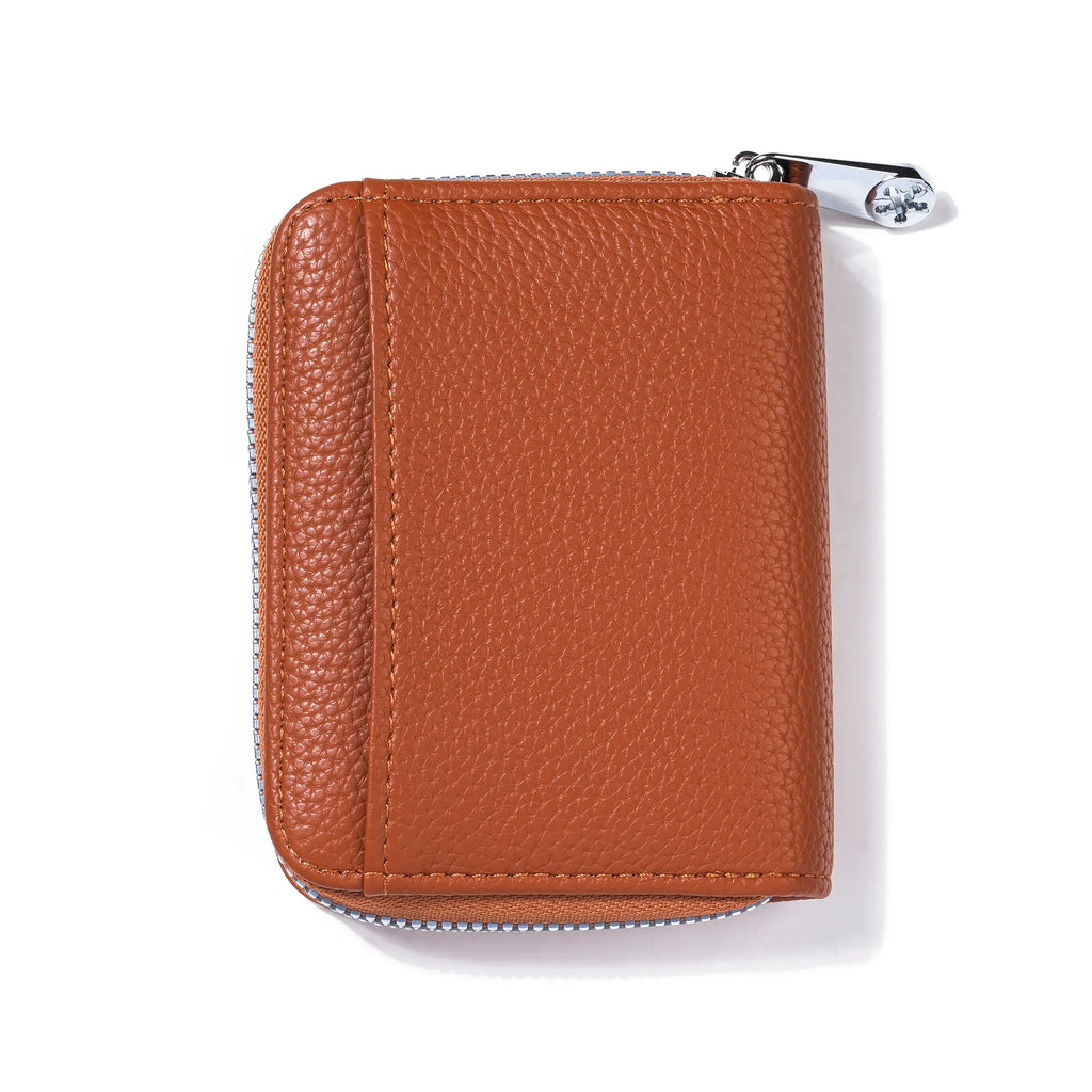 New Simple PU Leather Coin Purse Zipper Mini Wallets Portable Multi-Coin Slots Money Bag Card Holder Short Purse for Women Men