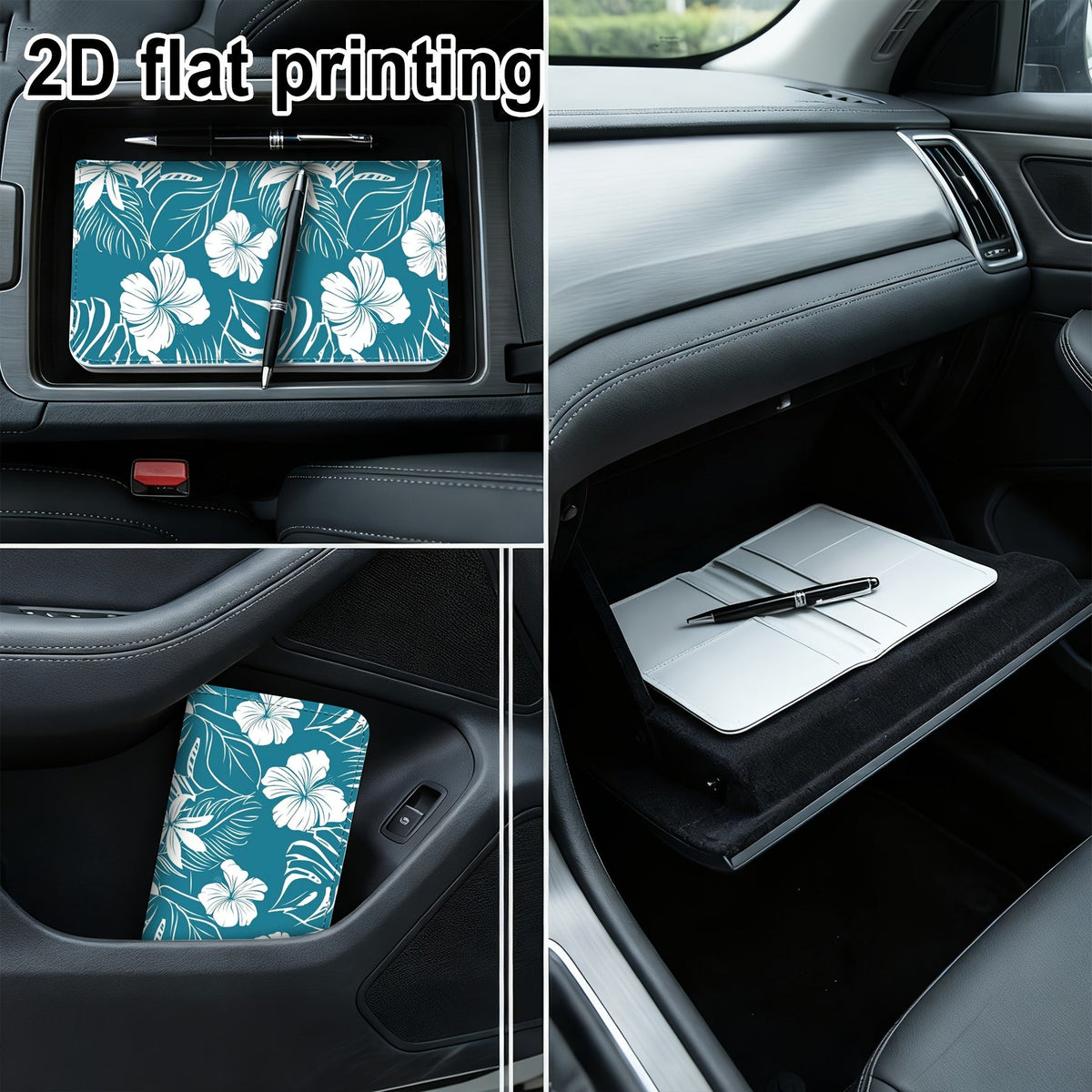 Hibiscus Printed Registration Document Holder, 24.5 cm, Card Slots Image