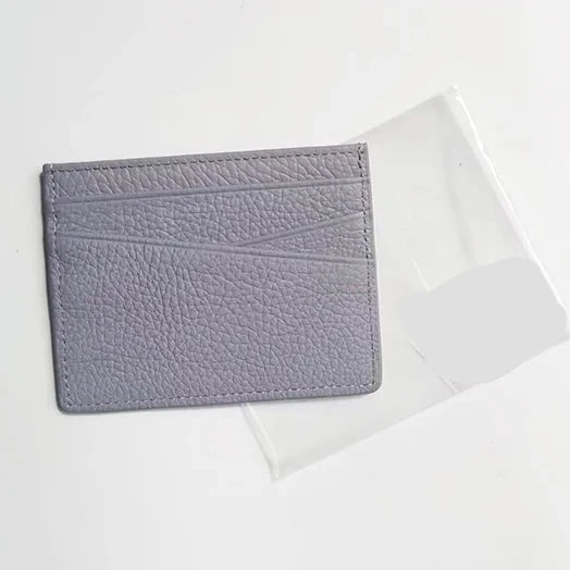 Customizable Genuine Cowhide Leather Card Holder – Minimalist Luxury
