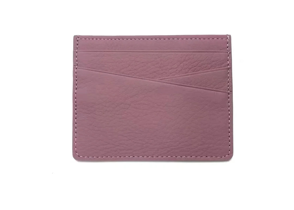Customizable Genuine Cowhide Leather Card Holder – Minimalist Luxury