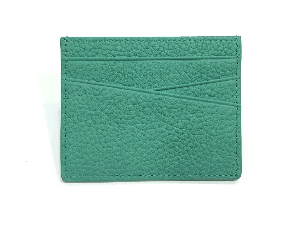 Customizable Genuine Cowhide Leather Card Holder – Minimalist Luxury