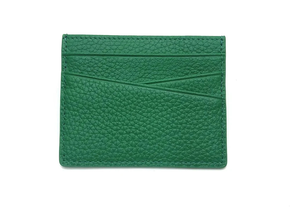 Customizable Genuine Cowhide Leather Card Holder – Minimalist Luxury