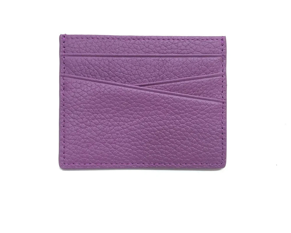 Customizable Genuine Cowhide Leather Card Holder – Minimalist Luxury