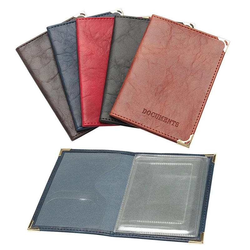 Transparent Pocket Vehicle Registration Holder with Metal Corners Image