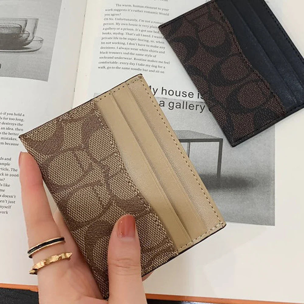 Luxury Multifunctional PU Leather Card Holder with RFID Protection