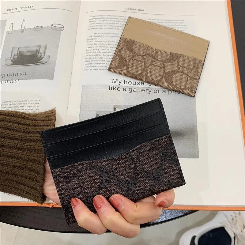Luxury Multifunctional PU Leather Card Holder with RFID Protection