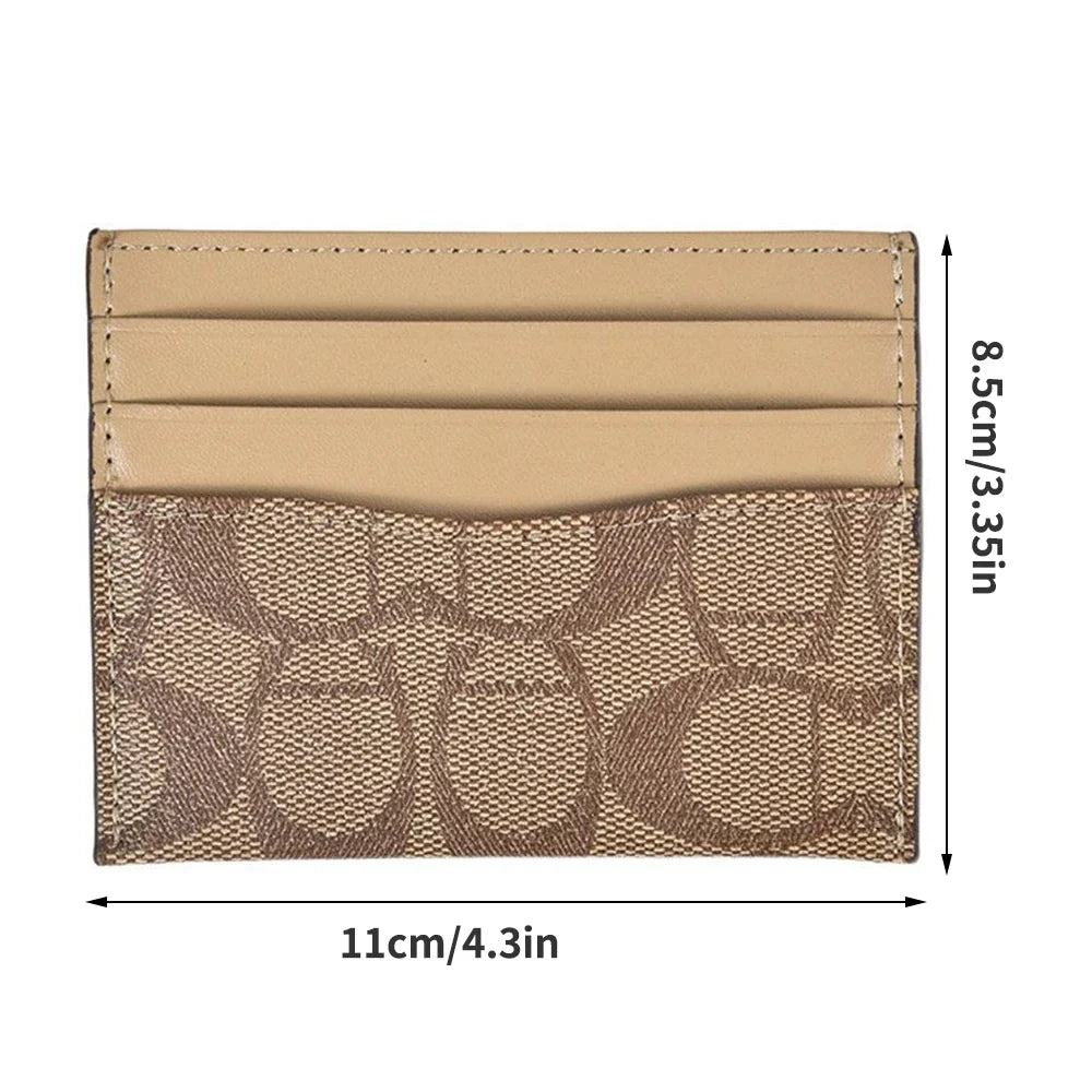 Luxury Multifunctional PU Leather Card Holder with RFID Protection