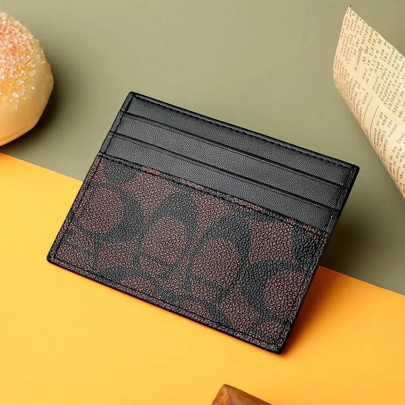 Luxury Multifunctional PU Leather Card Holder with RFID Protection