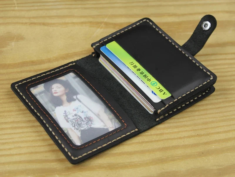 Genuine Leather Card Holder for Men and Women – Luxury Card Holder with Multiple Card Slots, Business Style