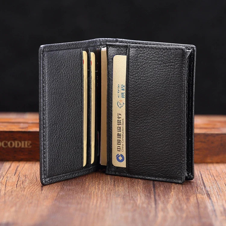 Genuine Leather Card Holder for Men and Women – Luxury Card Holder with Multiple Card Slots, Business Style