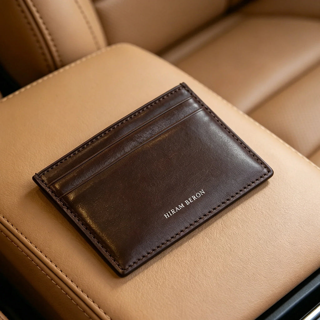 Italian Leather Card Holder - Vegetable Tanned