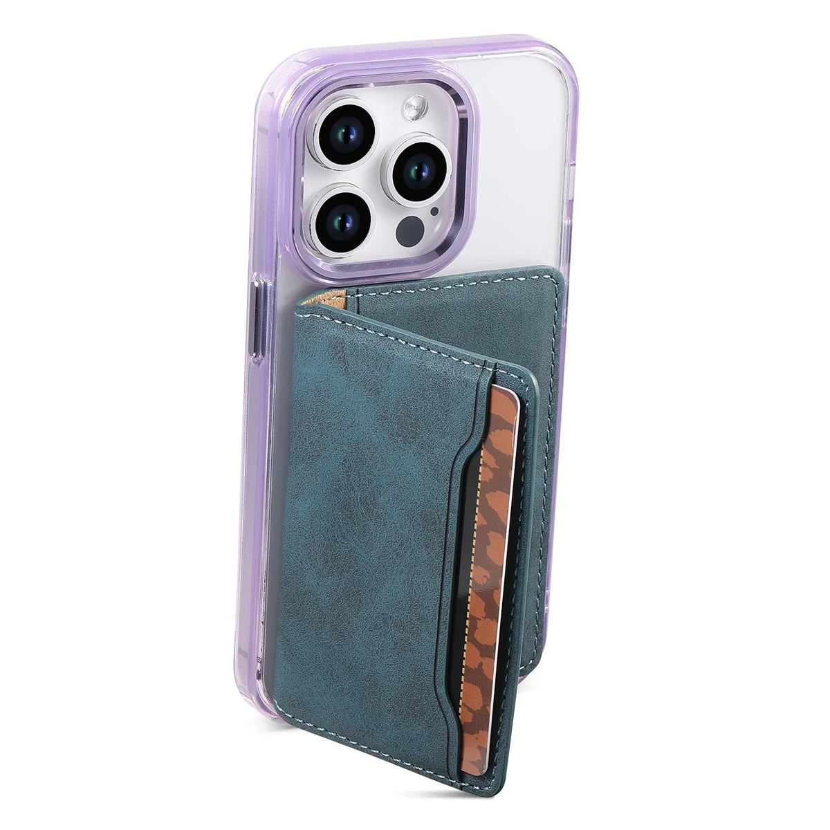 Magnetic PU Leather Card Holder - Ultra-Thin & Elastic