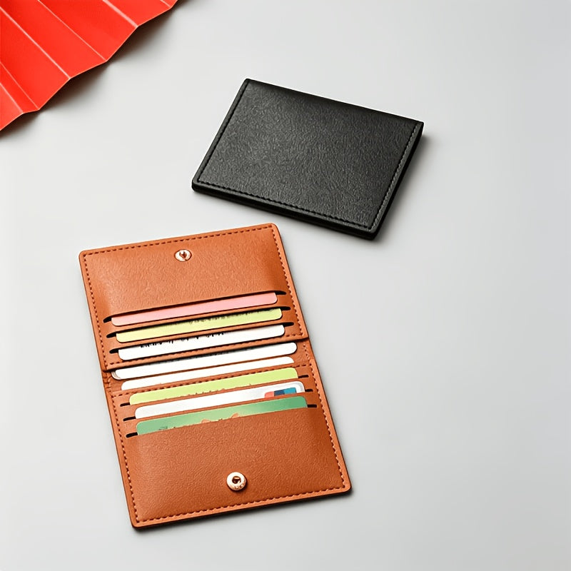 Ultra-slim mixed card holder, mini size 10.3 x 8.8 x 0.5 cm