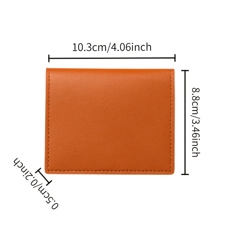 Ultra-slim mixed card holder, mini size 10.3 x 8.8 x 0.5 cm