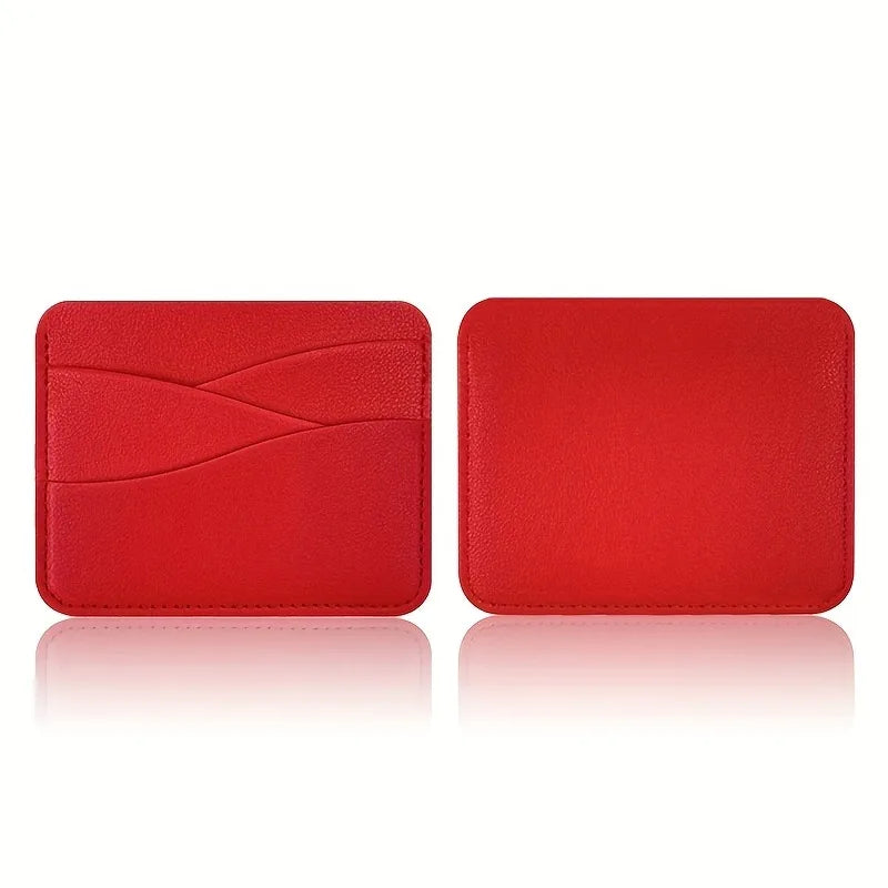 Multi-Compartment Card Holder in Ultra-Thin Faux Leather