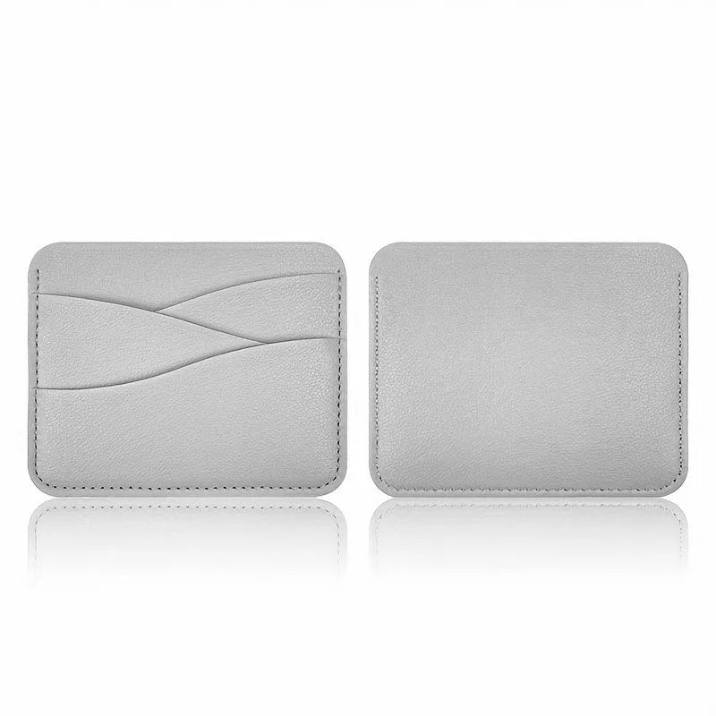 Multi-Compartment Card Holder in Ultra-Thin Faux Leather