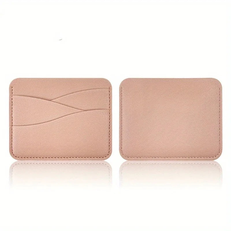 Multi-Compartment Card Holder in Ultra-Thin Faux Leather