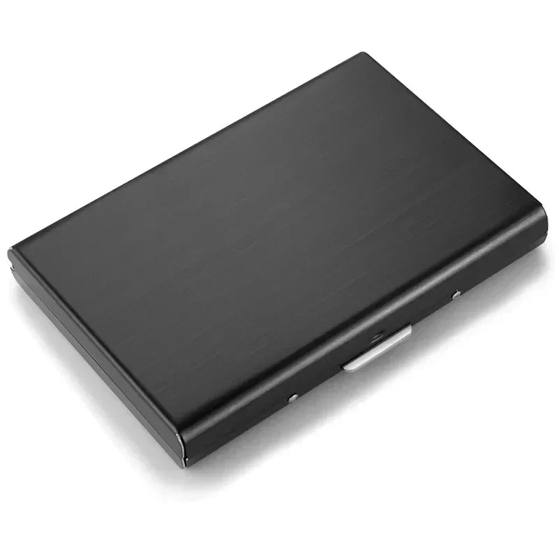 Slim Metal Wallet with RFID Protection and Secure Compartments