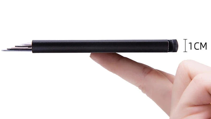 Slim Ultra-Thin Aluminum RFID Card Holder with Theft Protection for Everyone