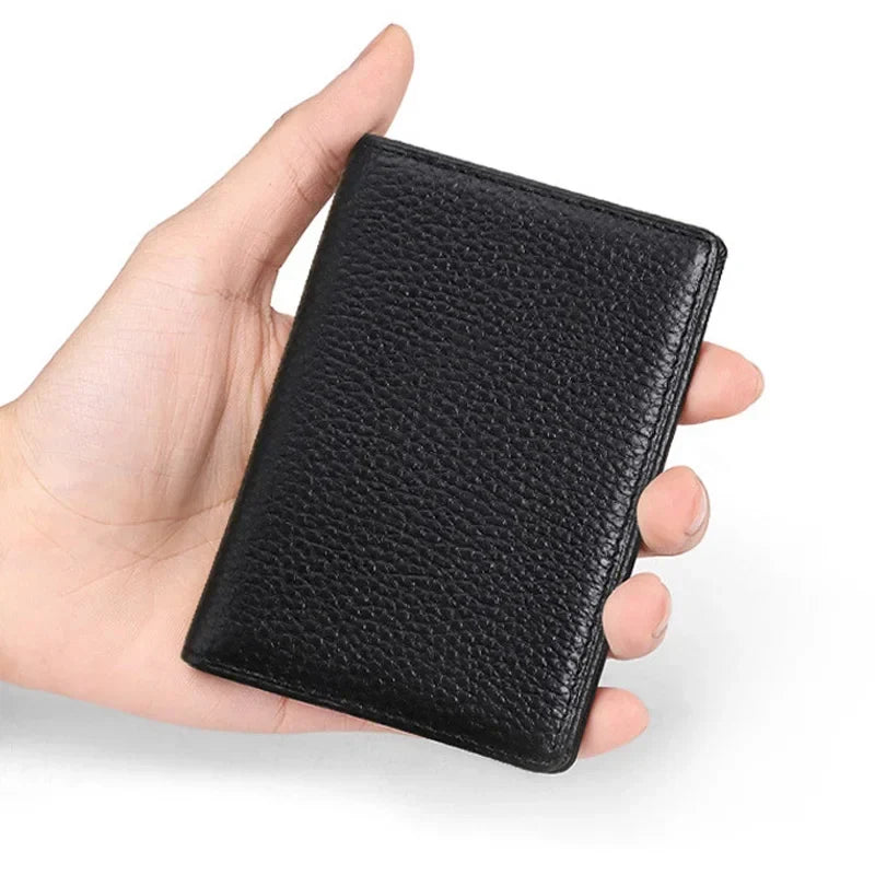 Multi-Slot Card Holder - Genuine Leather & RFID Protection Image