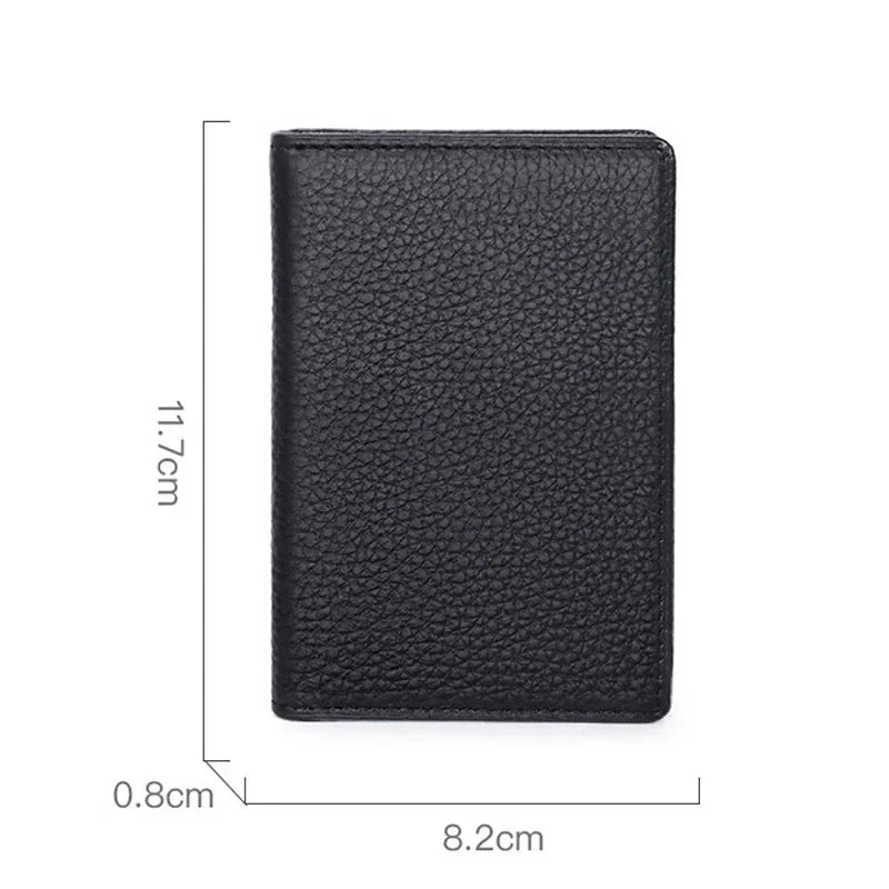 Multi-Slot Card Holder - Genuine Leather & RFID Protection Image