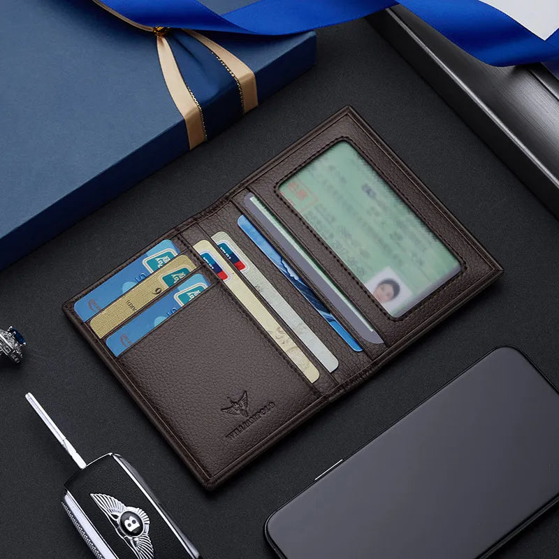 Genuine Leather Card Holder - Ultra-Slim & Stylish
