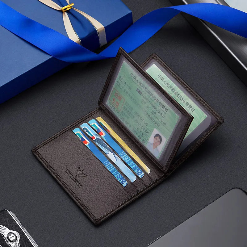 Genuine Leather Card Holder - Ultra-Slim & Stylish