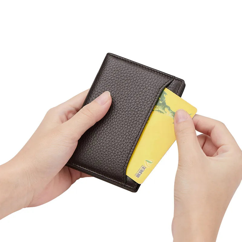 Genuine Leather Card Holder - Ultra-Slim & Stylish