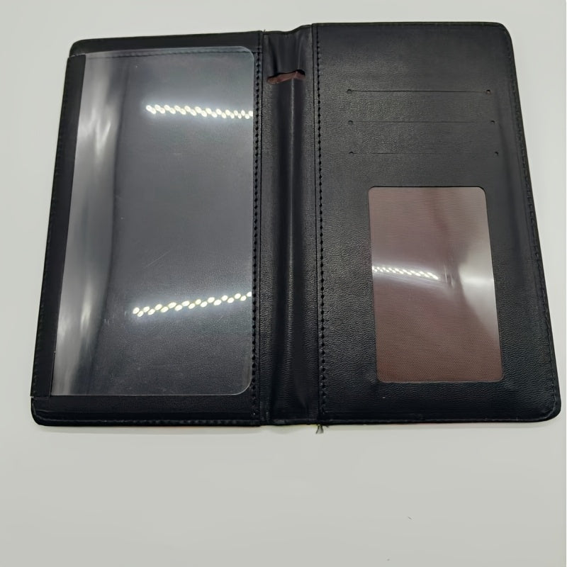 Bohemian Floral Checkbook Holder with Integrated Pen Loop