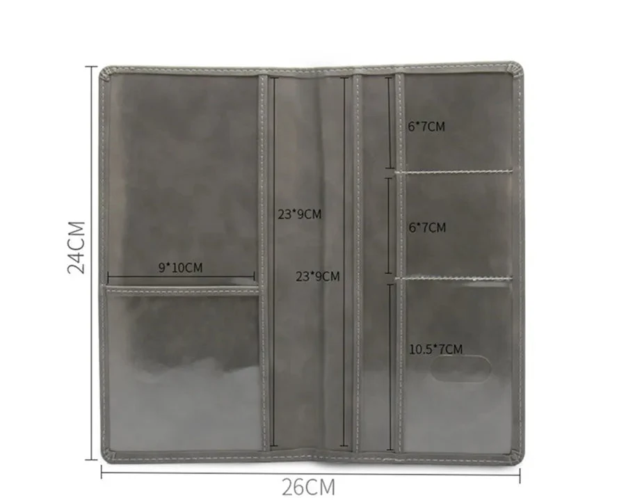 PU Leather Car Document Holder for Insurance, License, and Important Cards Image
