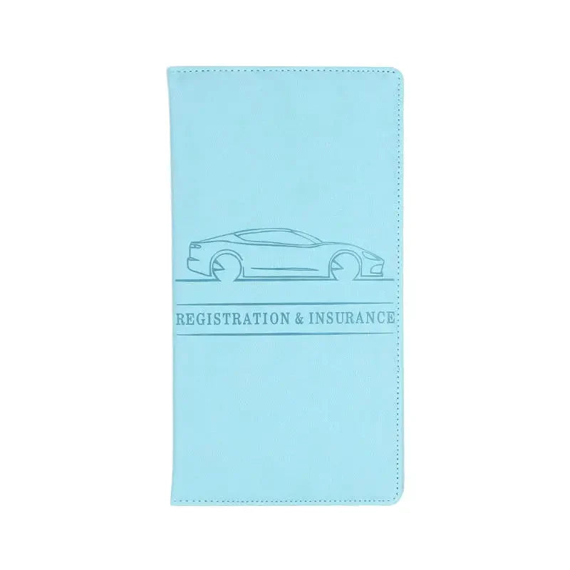 PU Leather Car Document Holder for Registration and License with Card Storage