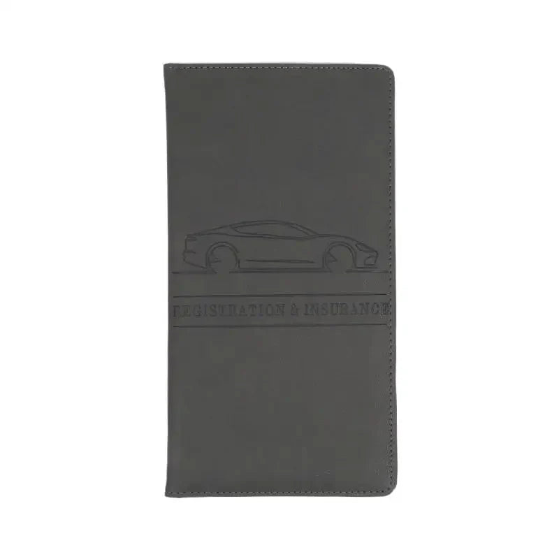 PU Leather Car Document Holder for Registration and License with Card Storage