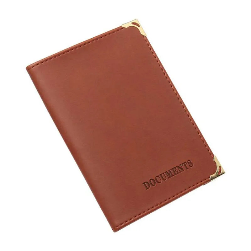 PU Leather Car Document Holder for Licenses and Cards with Elegant Finish