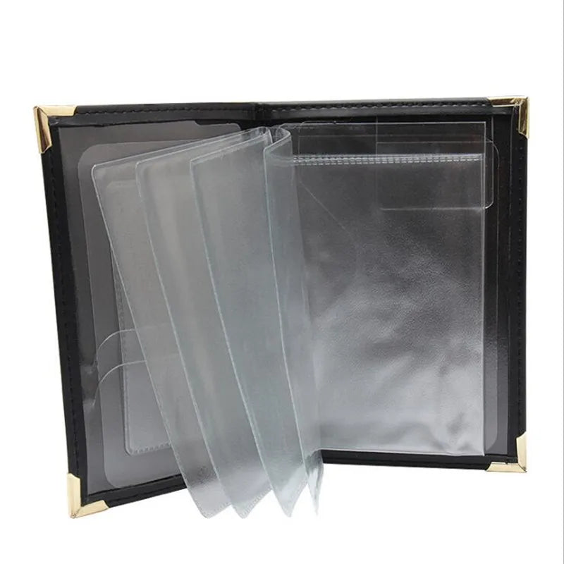 PU Leather Car Document Holder for Licenses and Cards with Elegant Finish