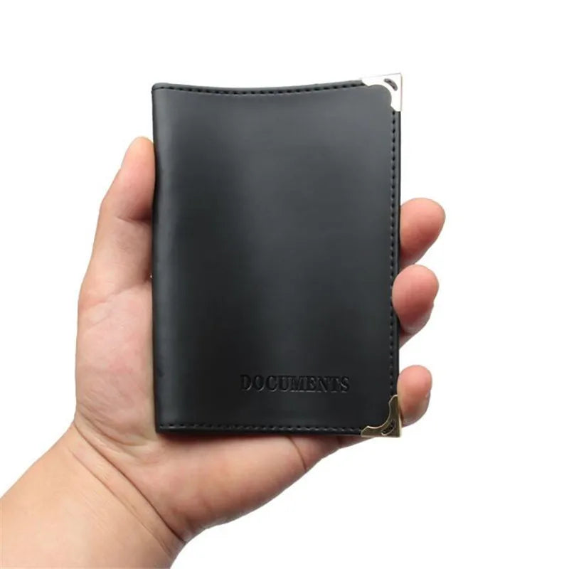 PU Leather Car Document Holder for Licenses and Cards with Elegant Finish
