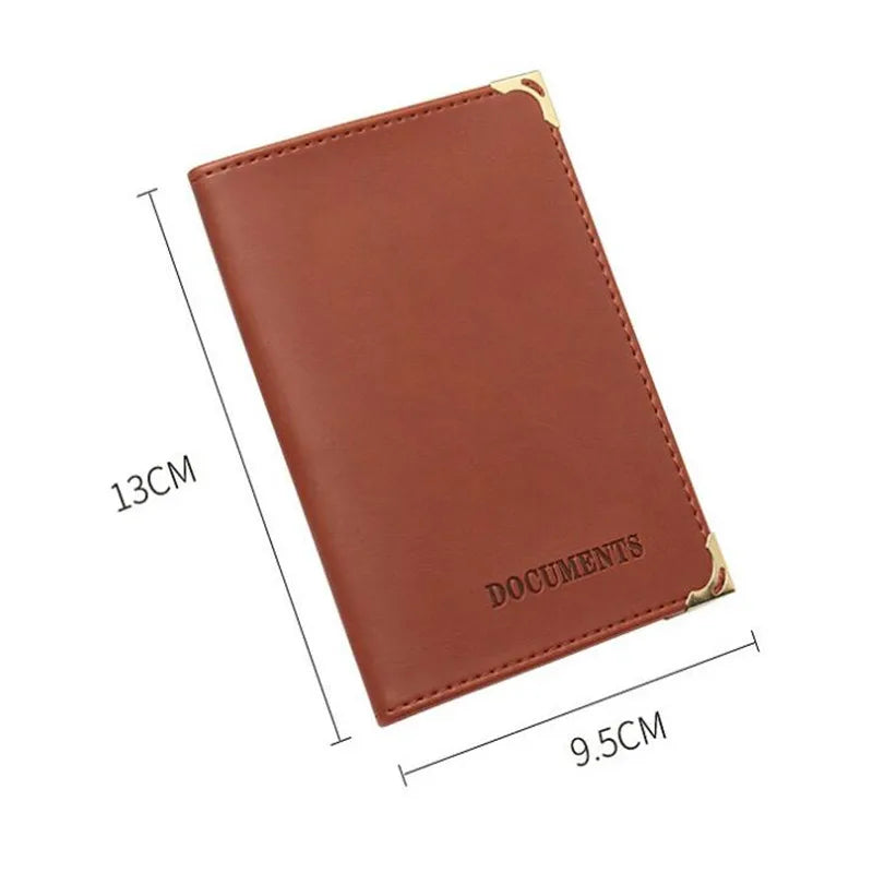 PU Leather Car Document Holder for Licenses and Cards with Elegant Finish