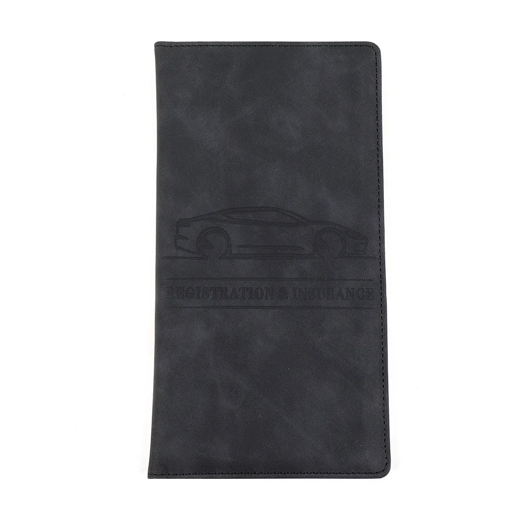 PU Leather Car Document Holder for Registration, Insurance, and Driver's License