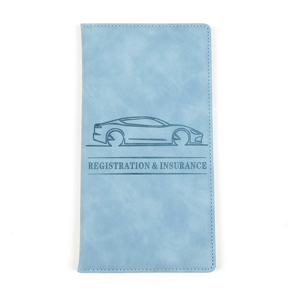PU Leather Car Document Holder for Registration, Insurance, and Driver's License