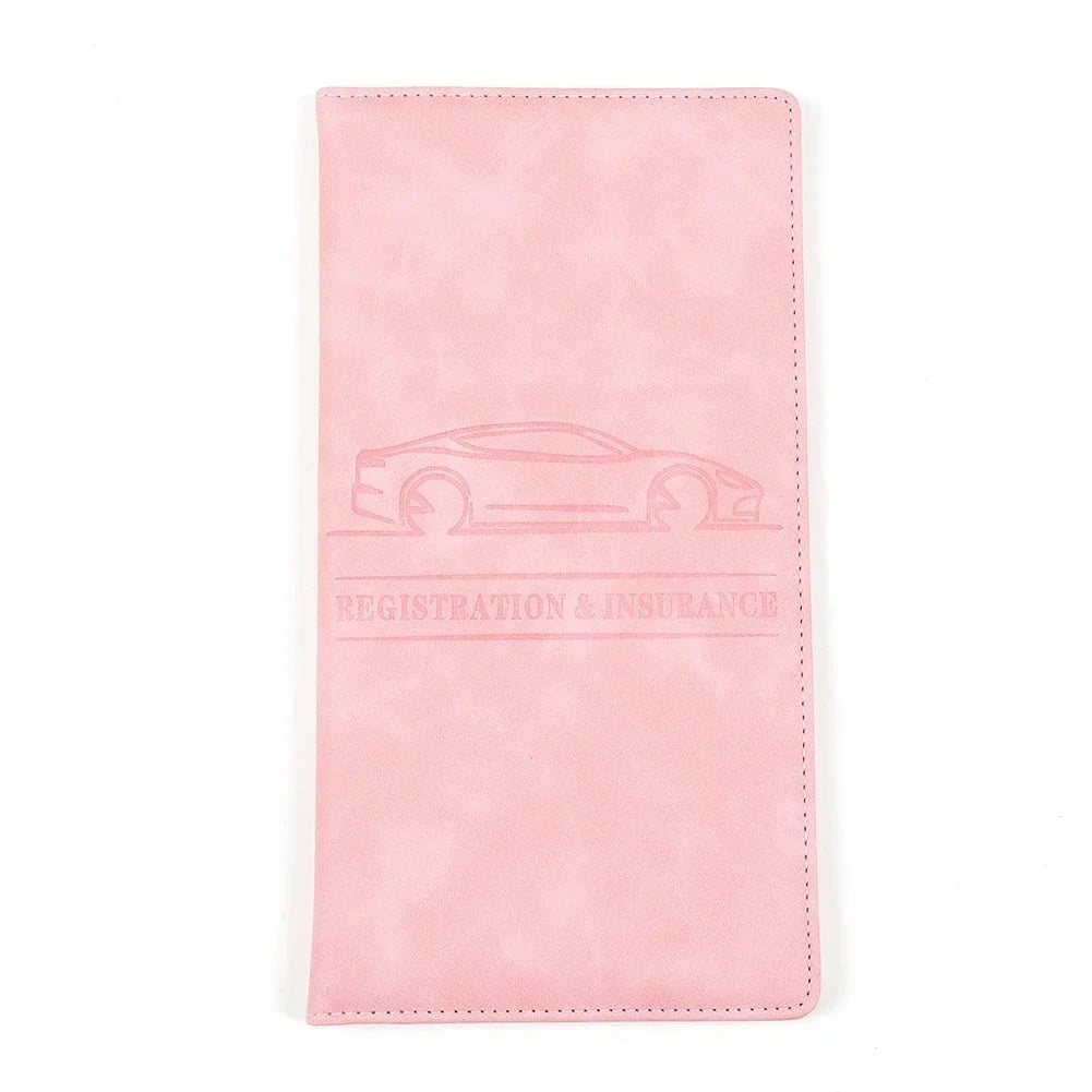 PU Leather Car Document Holder for Registration, Insurance, and Driver's License