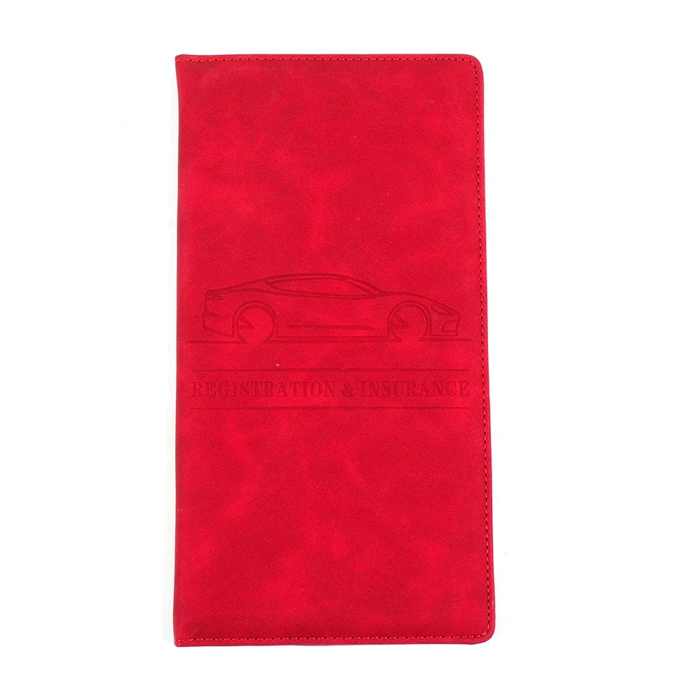 PU Leather Car Document Holder for Registration, Insurance, and Driver's License