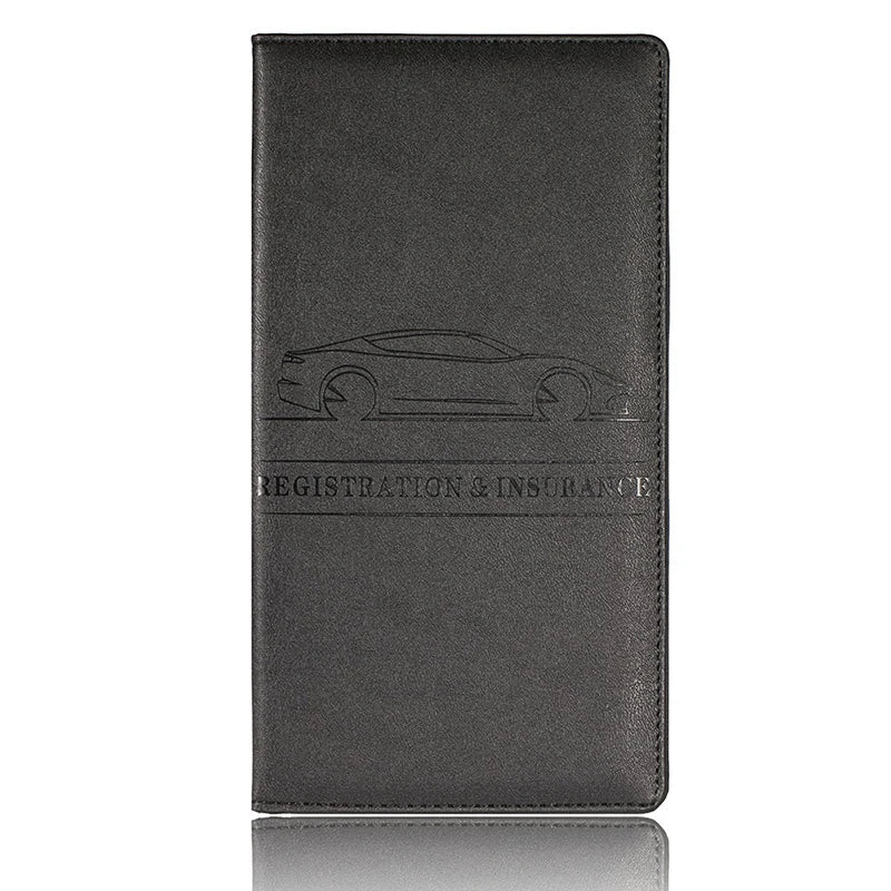 Waterproof PU Leather Car Document Holder for Registration and Insurance