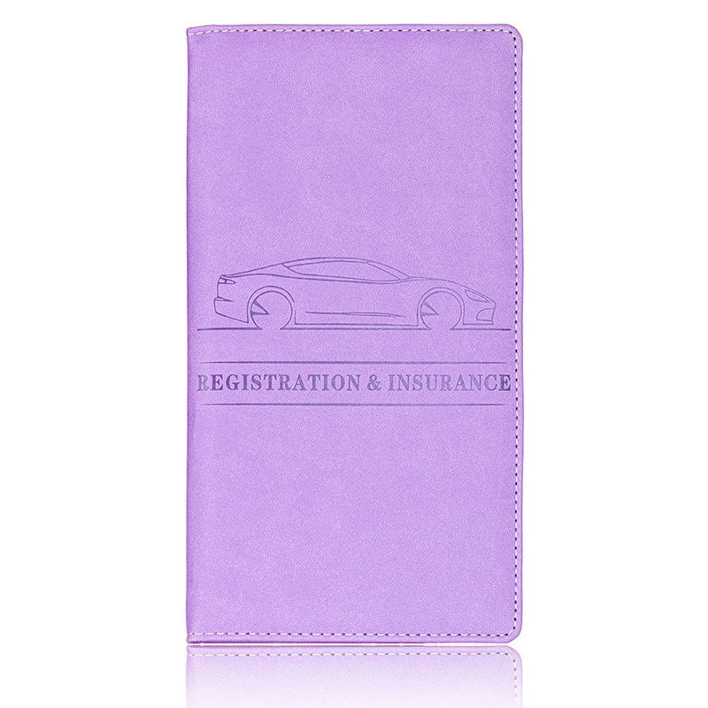 Waterproof PU Leather Car Document Holder for Registration and Insurance