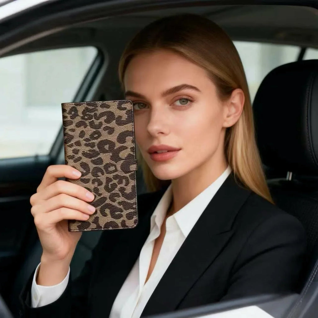 Personalized PU Leather Car Document Holder for Registration and Driver's License