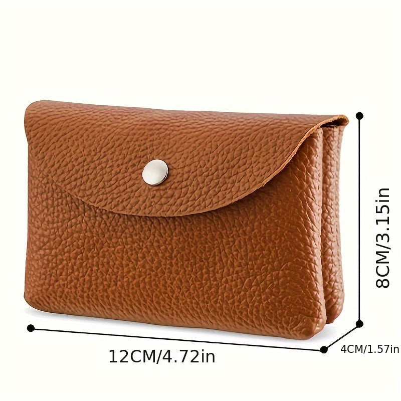 Mixed wallet with flap, zip pocket, 12 x 8 x 4 cm