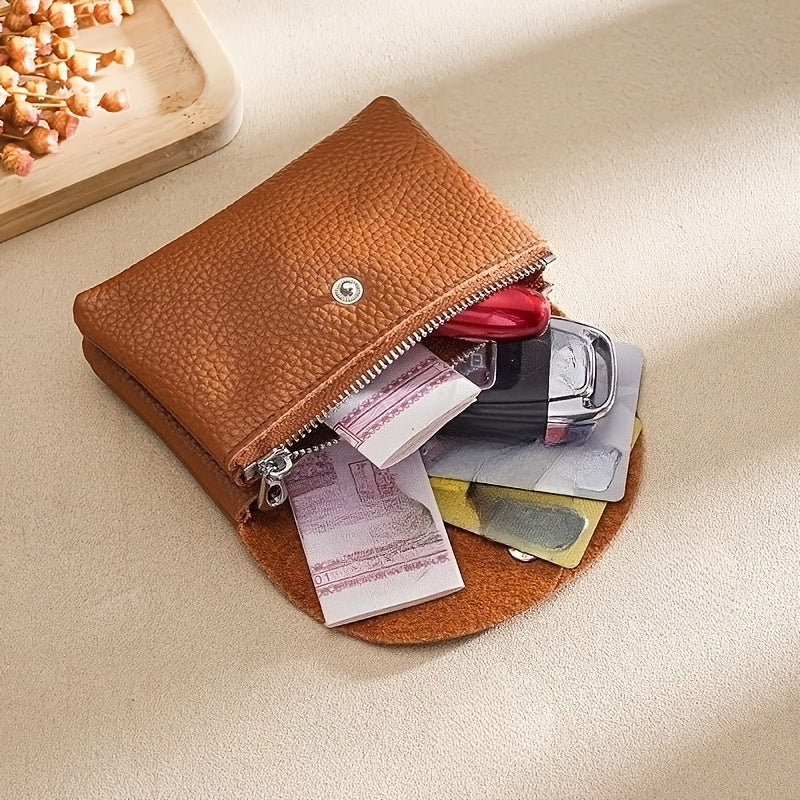 Mixed wallet with flap, zip pocket, 12 x 8 x 4 cm Image