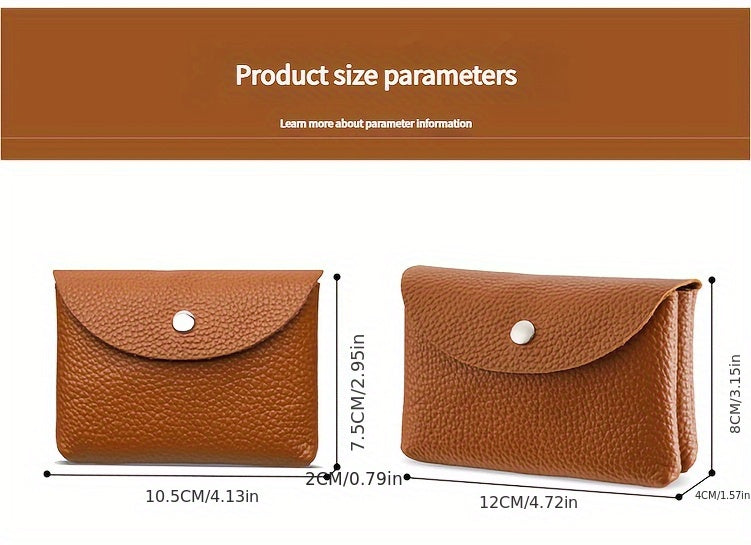 Mixed wallet with flap, zip pocket, 12 x 8 x 4 cm