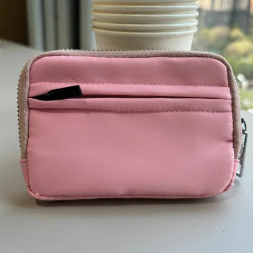 Compact Waterproof Nylon Zipper Wallet with Integrated Card Holder
